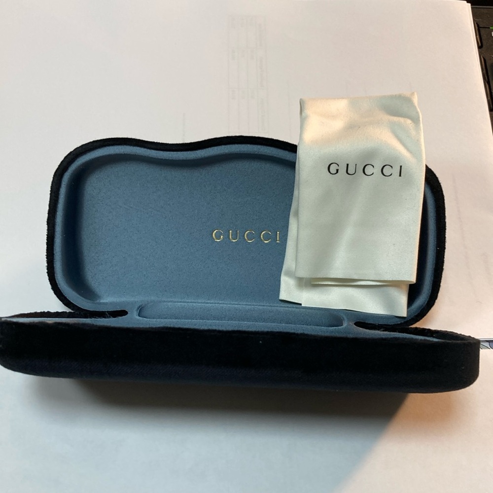 Gucci Black Velvet Eyewear Case